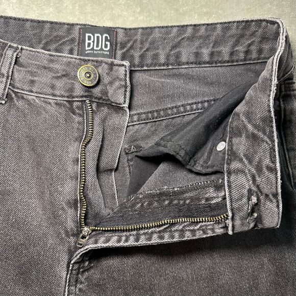 BDG Jeans Women Size 26 *27x28.5 Mom Fit 90s Faded Black Denim High Waist Casual - Picture 4 of 13